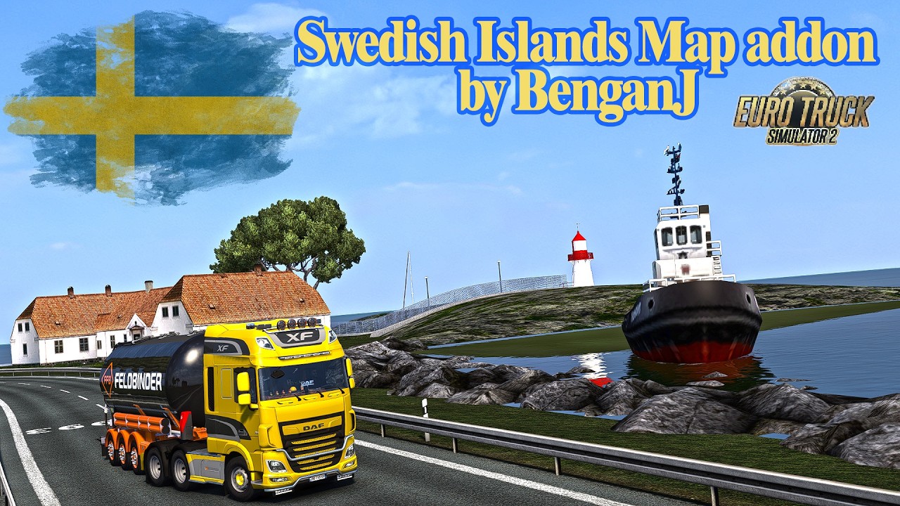 [ETS2 1.58] Swedish Islands by BenganJ | ETS2 Map Addon