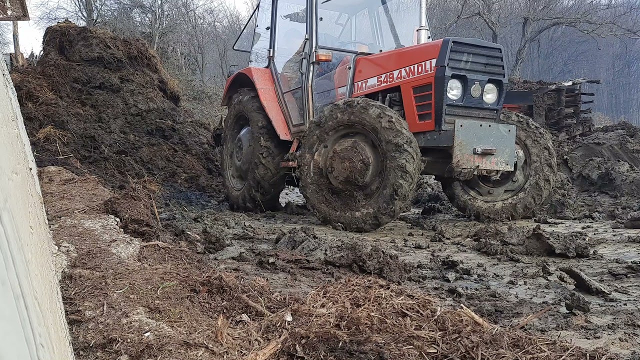 IMT 549 utovar stajnjaka,teški uslovi