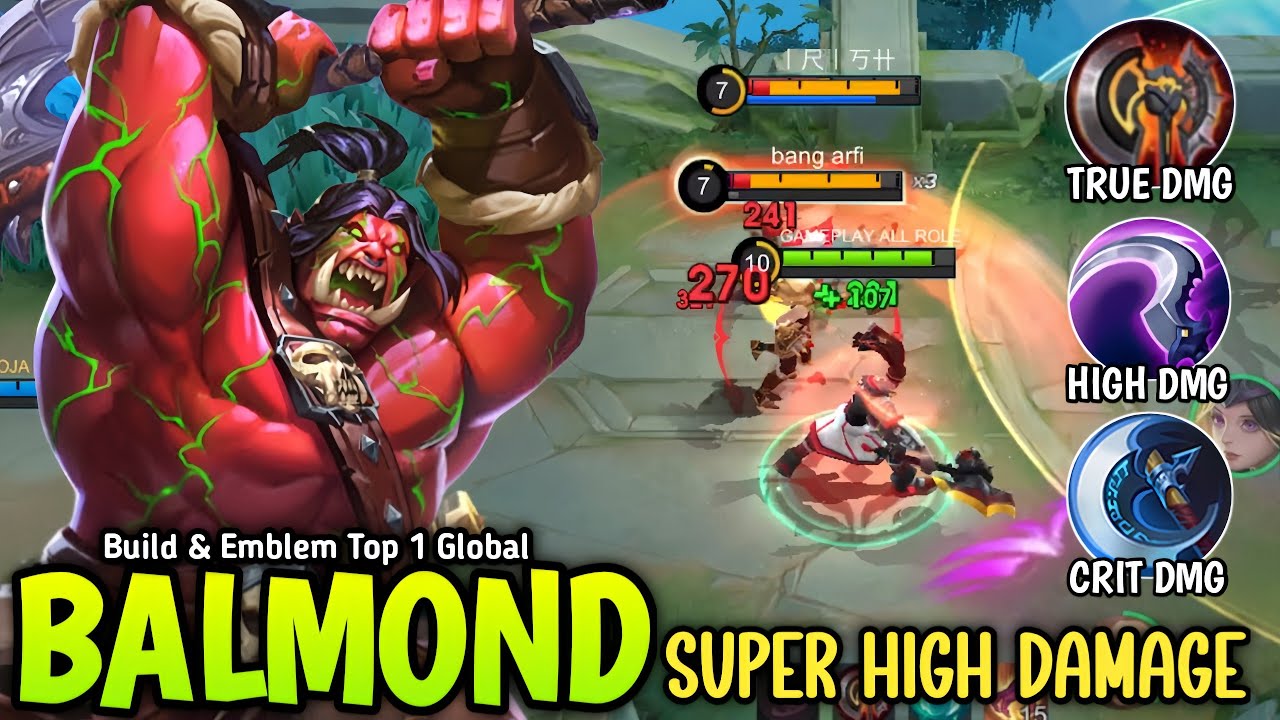BALMOND SUPER HIGH DAMAGE BUILD THE REAL MONSTER JUNGLER 2025 - BUILD TOP 1 GLOBAL BALMOND