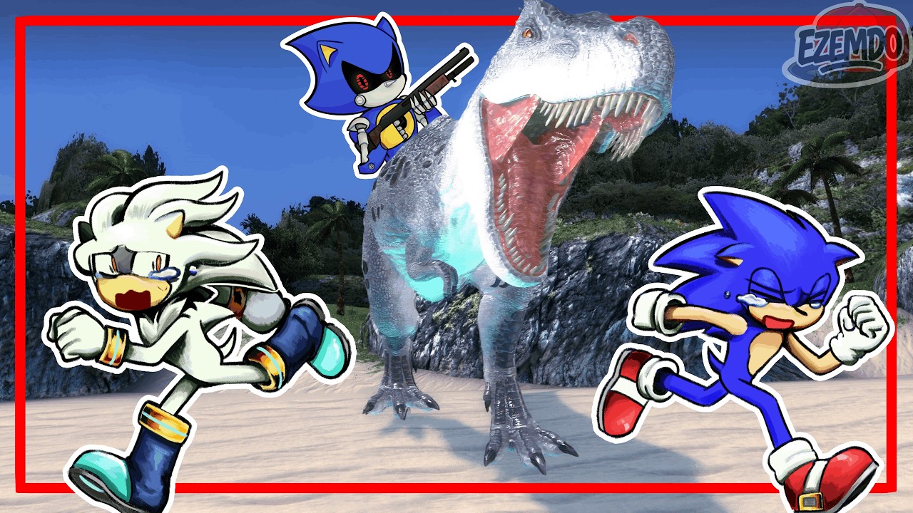 SONIC Y SUS AMIGOS SE ENFRENTAN A LOS DINOSAURIOS MAS PELIGROSOS DE  GARRYS MOD