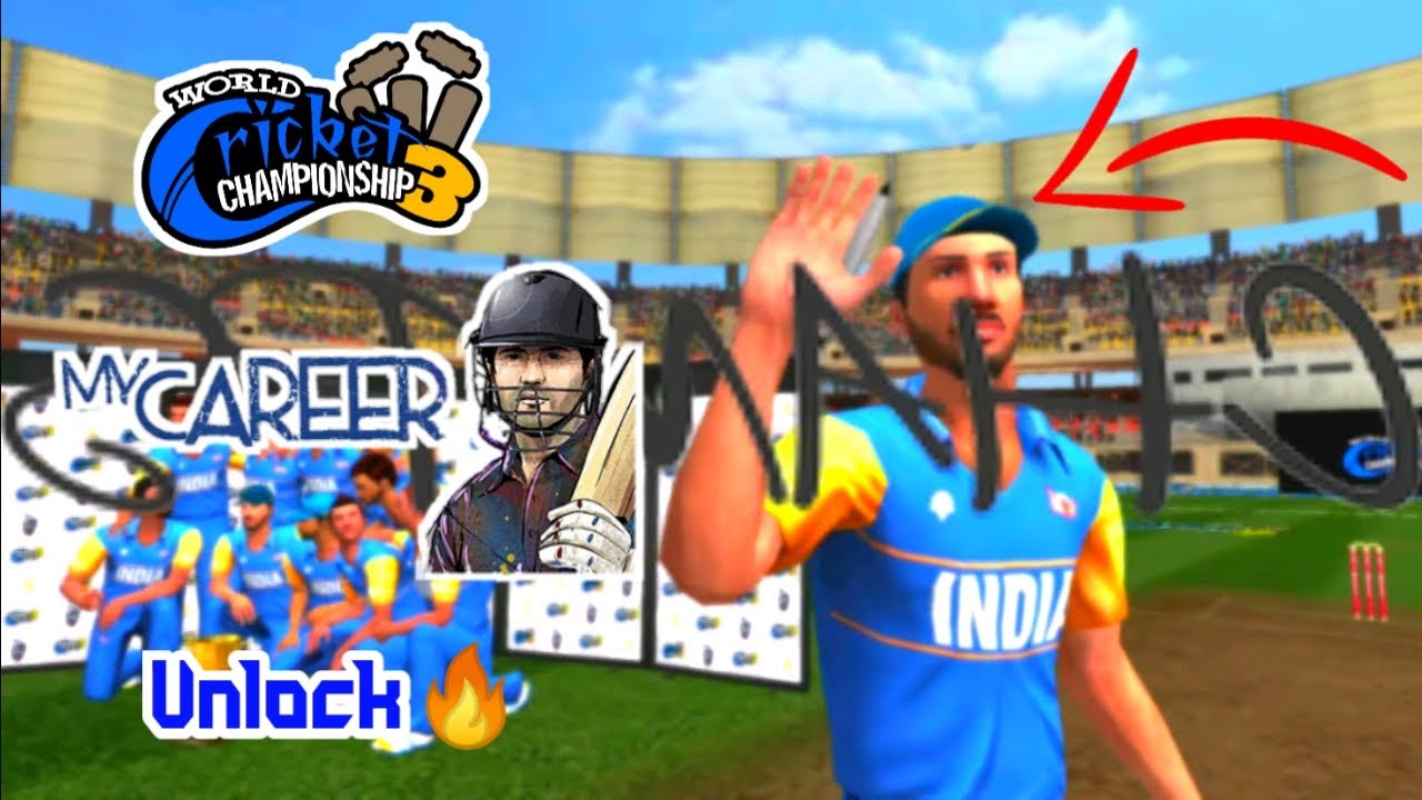 WCC3 My Career mode open in Tamil