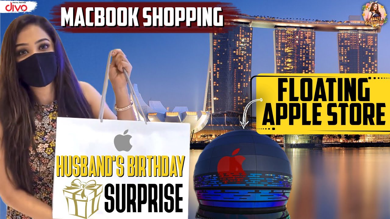 Macbook Shopping for my Husband Birthday at Floating Apple Store | Krazy Kanmani