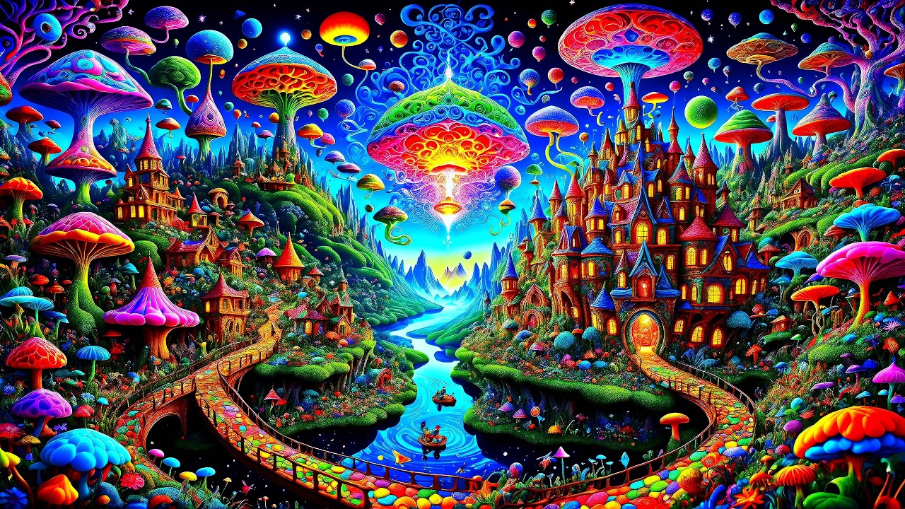 Land Of Psychedelic AI Wonders
