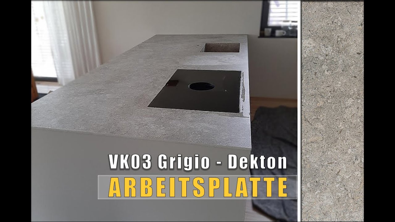 Schl&uuml;chtern VK03 Grigio Dekton Arbeitsplatte