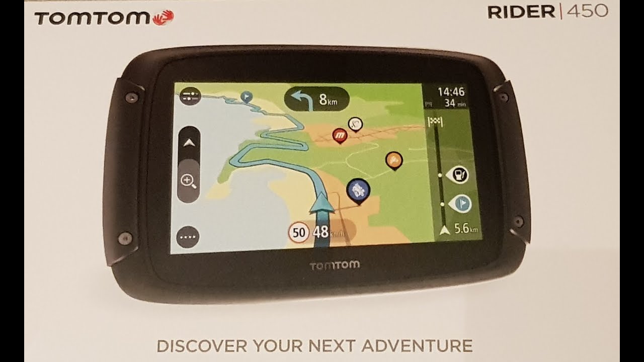 Tomtom Rider 450 Unboxing deutsch Motorrad Navigation TomTom Rider 450 Motorcycle Navigation