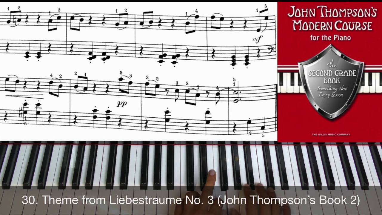 Theme from Liebestraume No 3 (John Thompson’s Book 2)