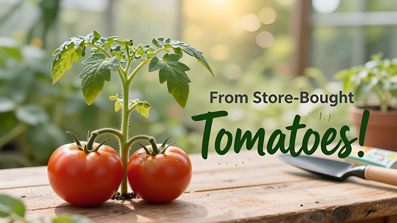 How To Grow Tomatoes From Store-Bought Tomatoes : EASY Method For HUGE Harvests!