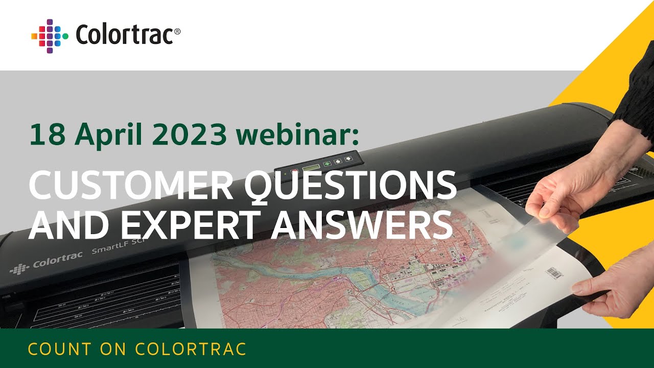 Webinar 18 April 2023: Customer questions and expert answers - Colortrac