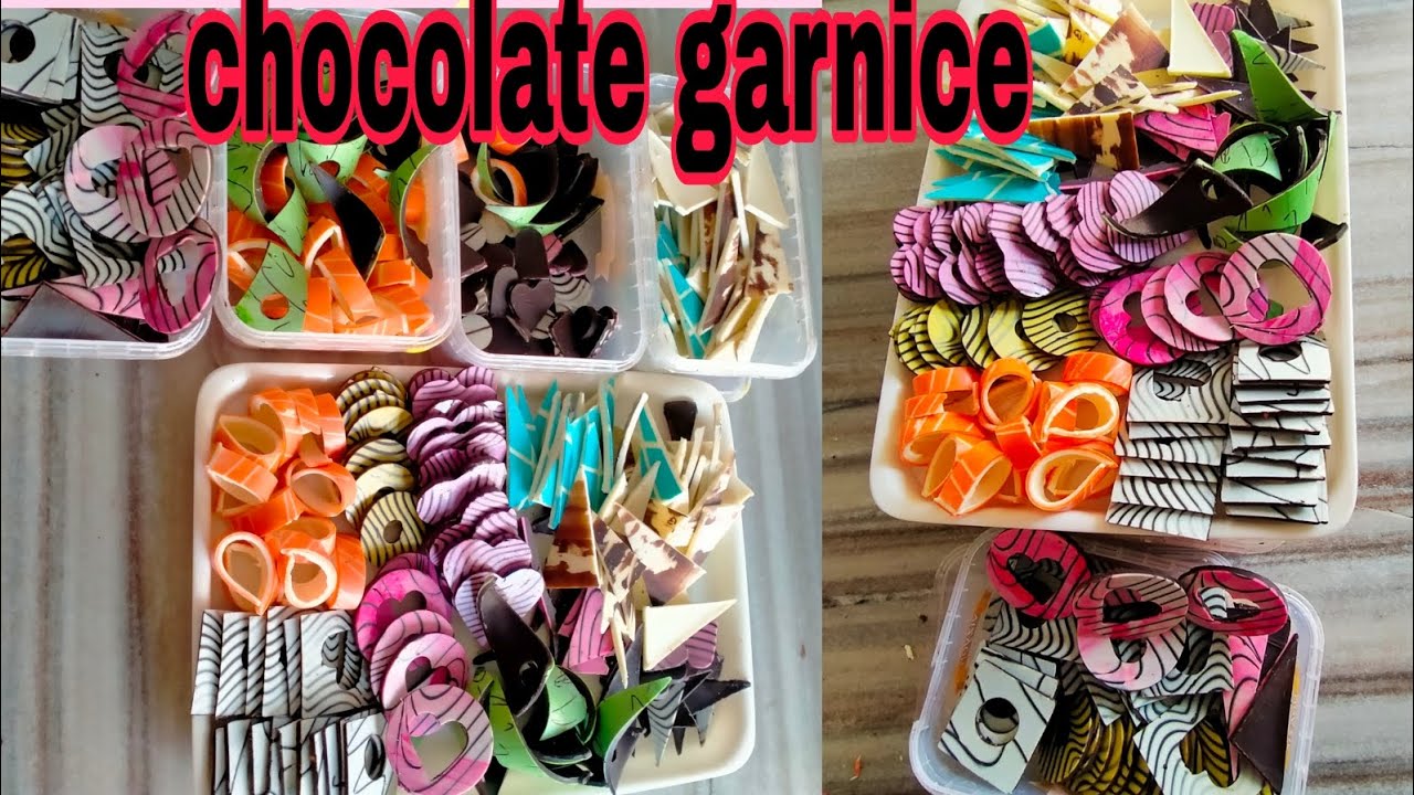 how to make chocolate garnish/ garnish chocolate/design chocolate garnish/design chocolate garnish