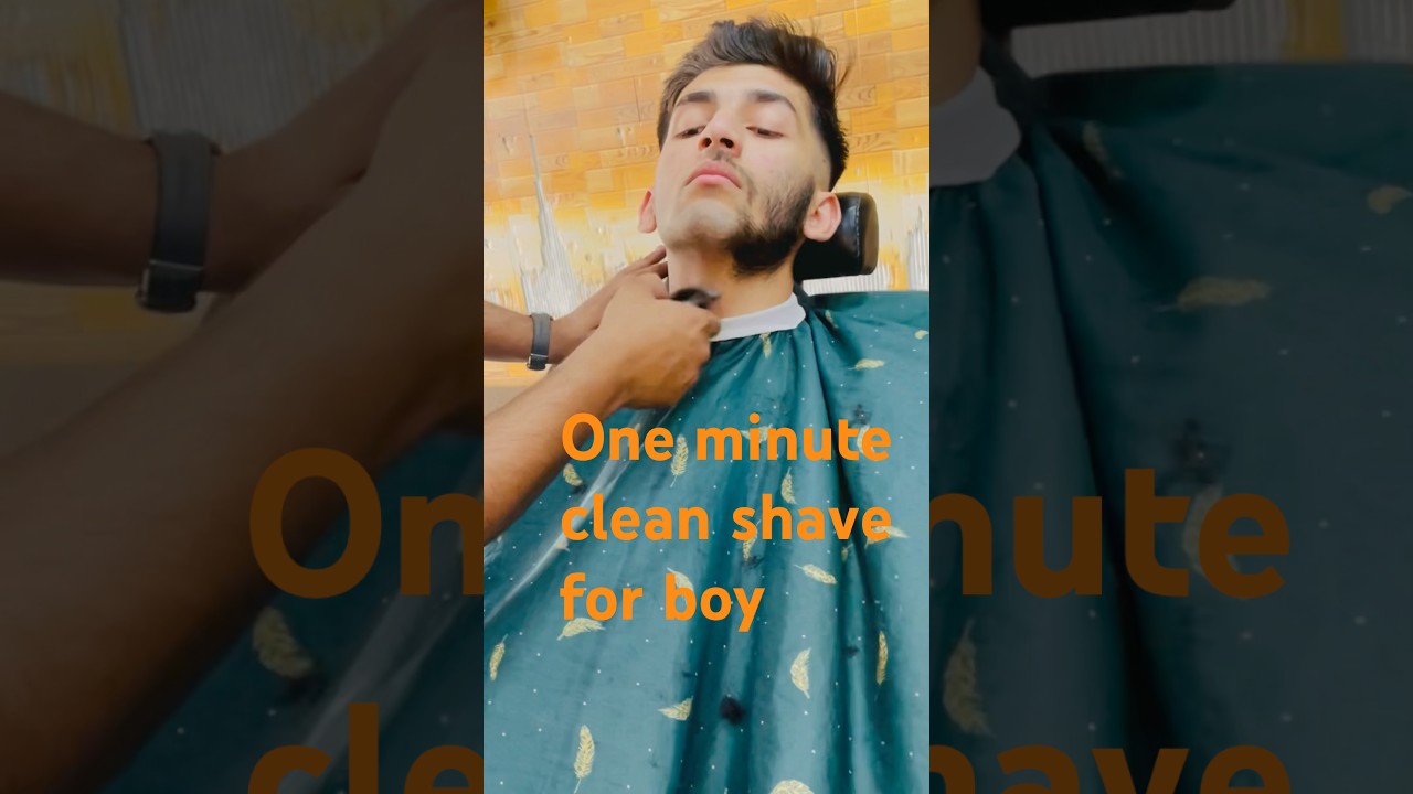One minute clean shave or boy