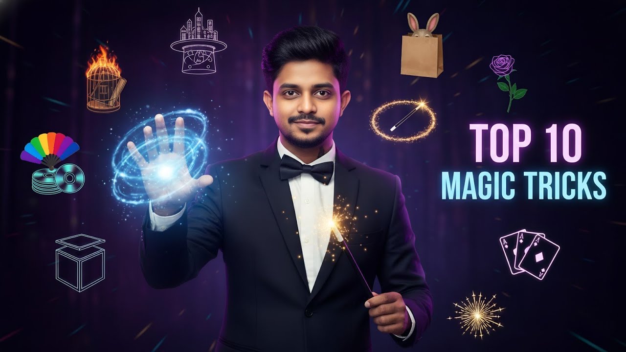 “Top 10 MAGIC TRICKS That Will Blow Your Mind! 🔥🪄 (Super Visual!)”