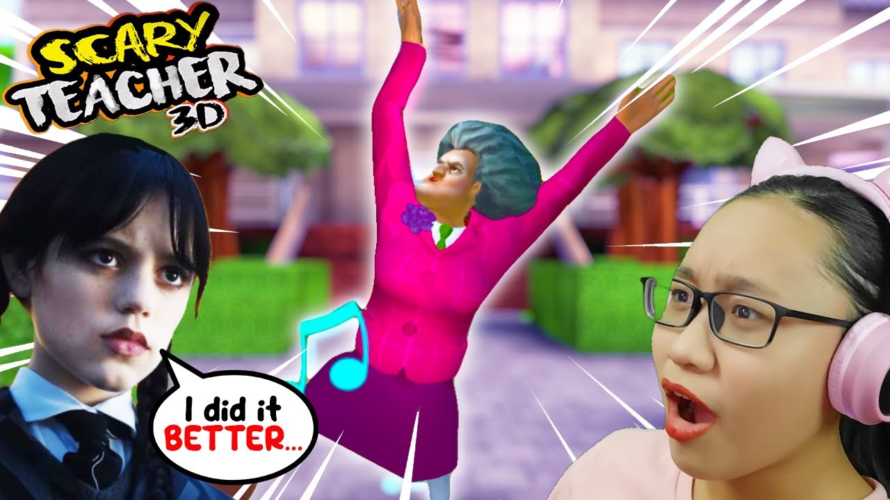 Scary Teacher 3D 2022 - Miss T Does The Wednesday Dance??? - Part 68 - Winter Gone Bad!!!
