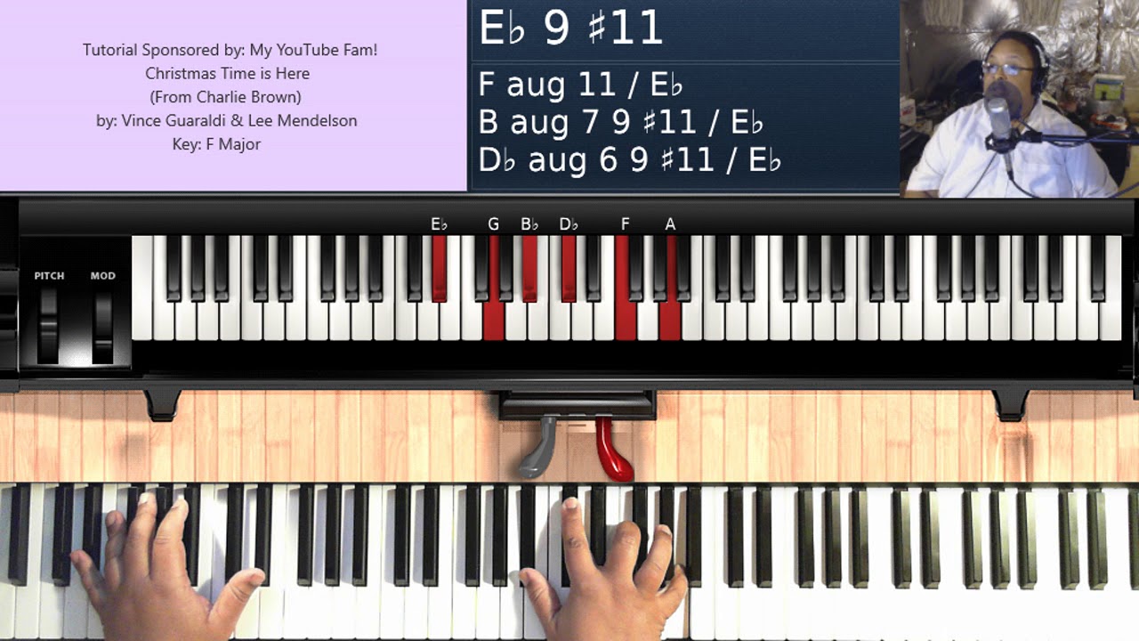 Christmas Time is Here (from Charlie Brown) by Vince Guaraldi & Lee Mendelson - Piano Tutorial