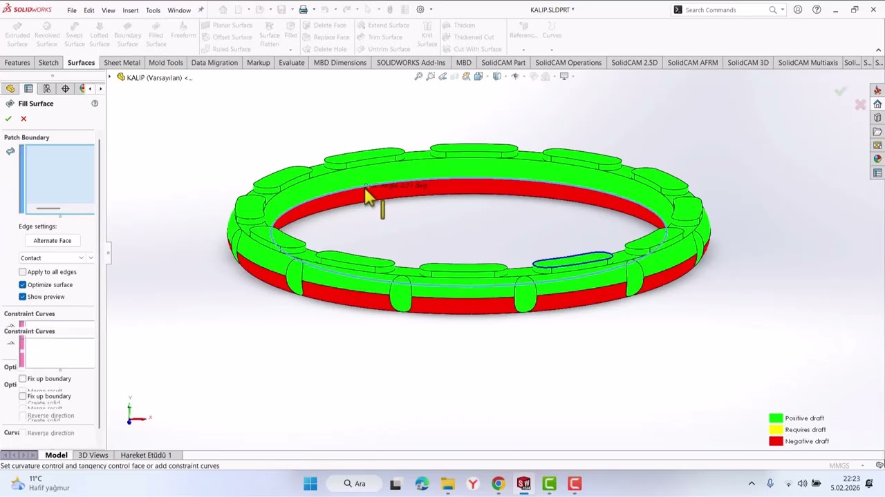 "27-CAD/CAM Eğitimi: Başlangıç Seviyesi-Solidworks İle Kalıp Alma"
