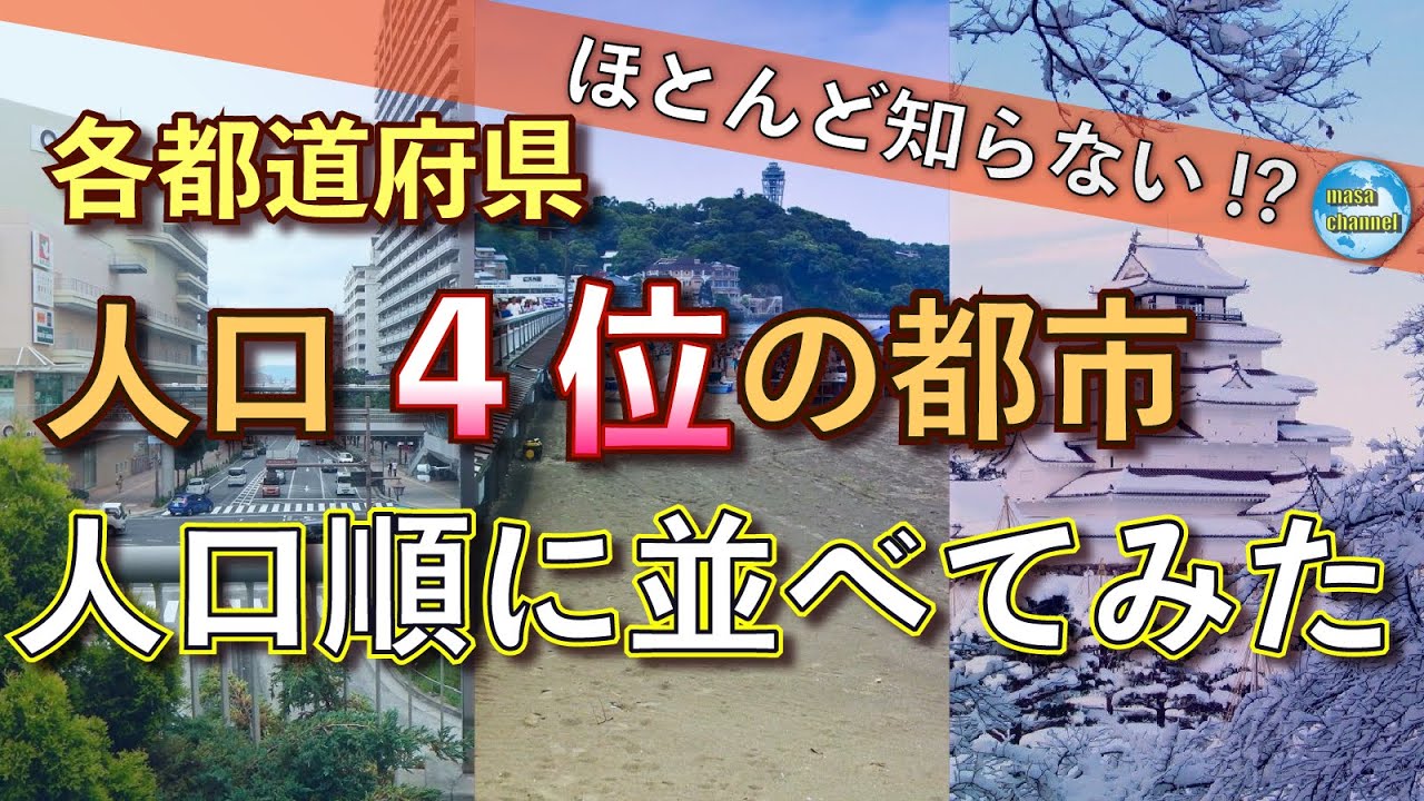 【人口第四位の都市】人口ランキング