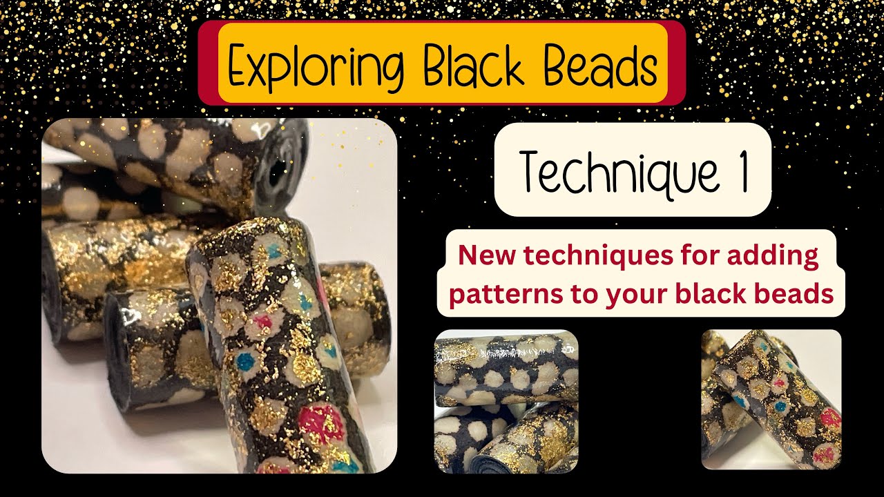 Paper Bead Making Tutorial - Decoloring black beads - Fun Techniques to do on your paper beads