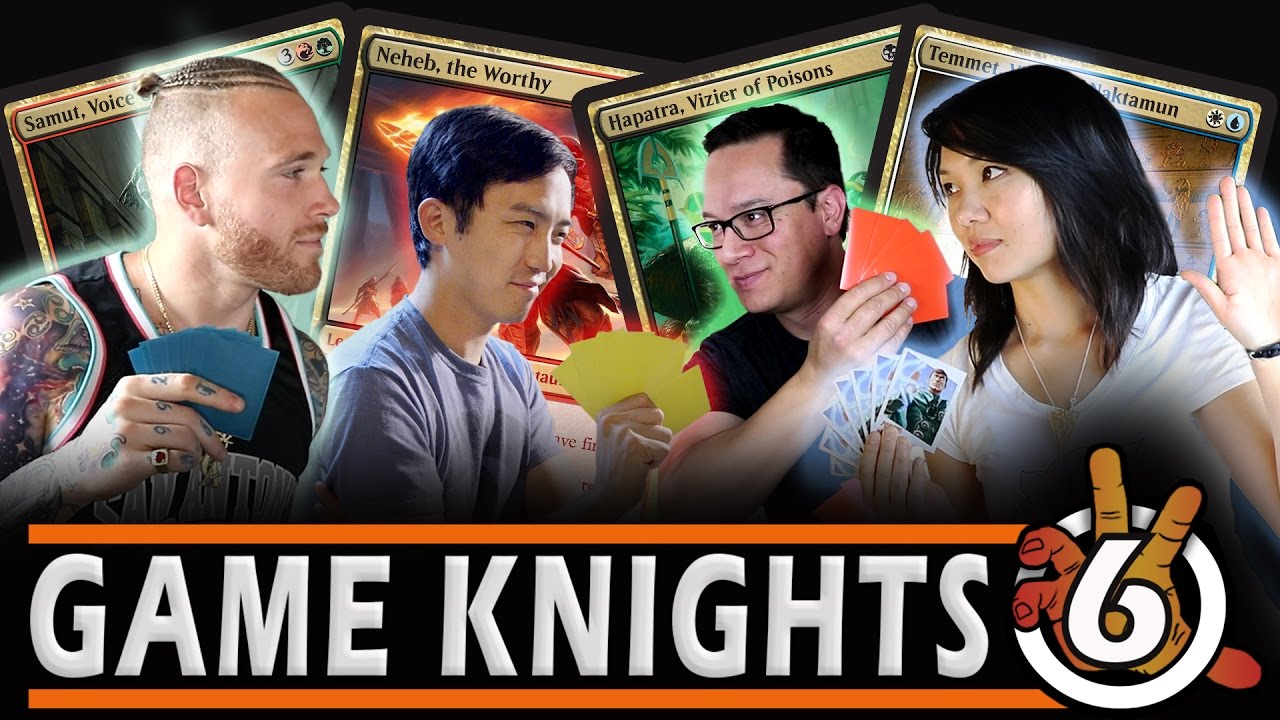 Новый игровой процесс AMONKHET Commander с игроками NFL Кассиусом Маршем и Мел Ли | Game Knights ...