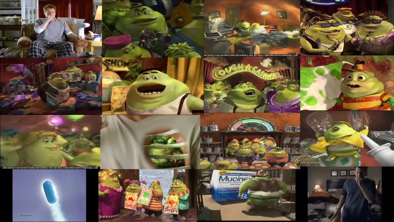 16 Mucinex Commercials Played At once