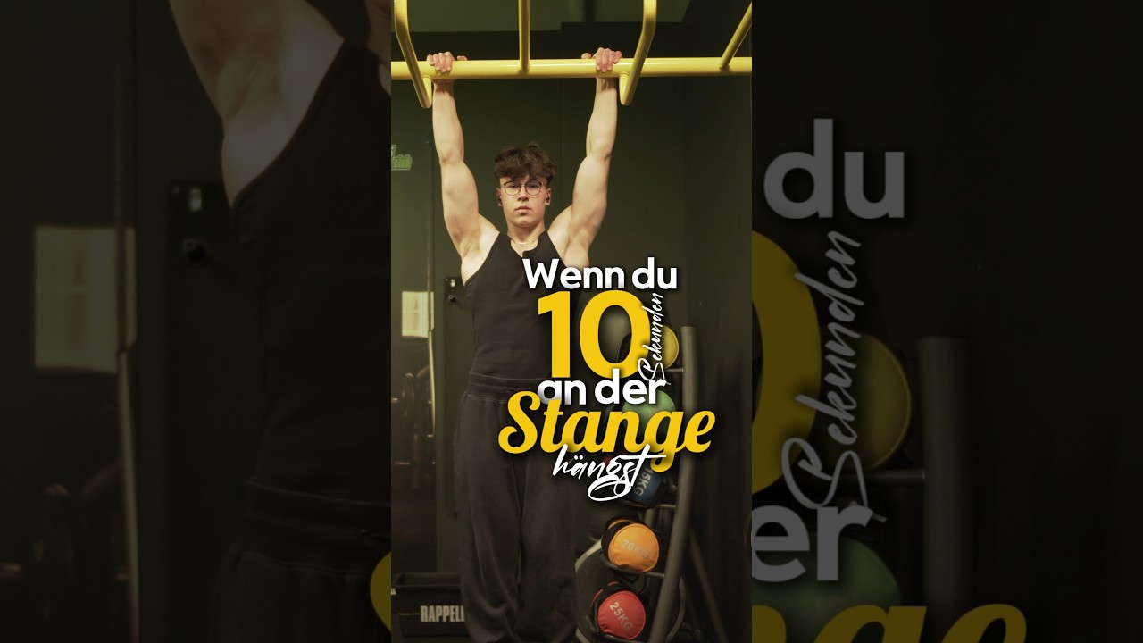 wenn du 10s an der Stange h&auml;ngen kannst, dann.... 🤯 #calisthenics #muskelaufbau #core