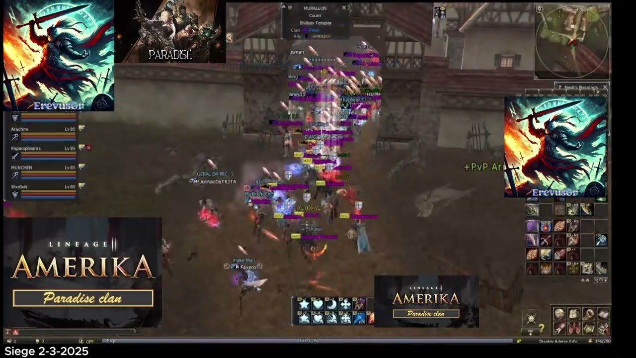 Paradise Clan Siege 2-3-2025 L2Amerika