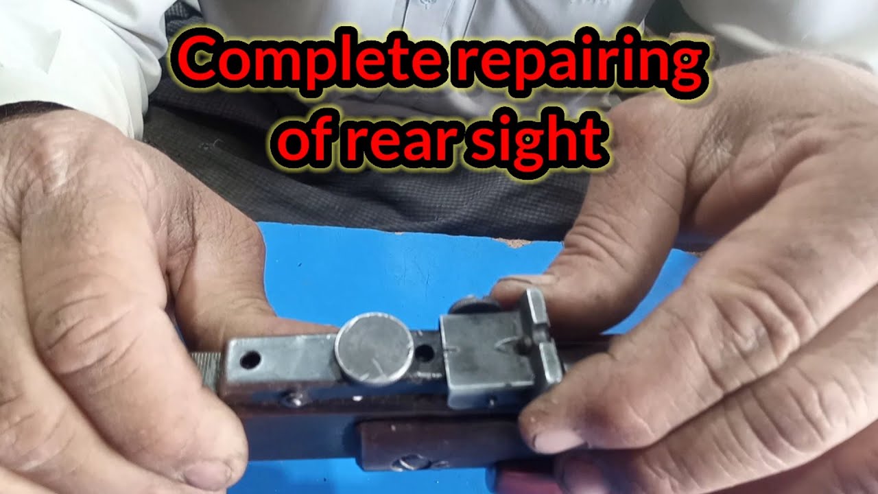 How to repair rear sight of air gun | AS Rare Tech |complete repairing of air gun rear sight