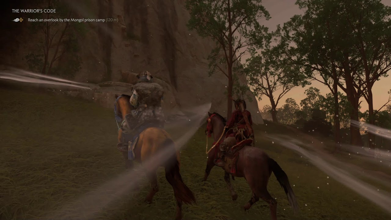 Ghost of Tsushima - The Warrior's Code: Reach an Overlook by the Mongol Prison Camp, Fox Den (2020)