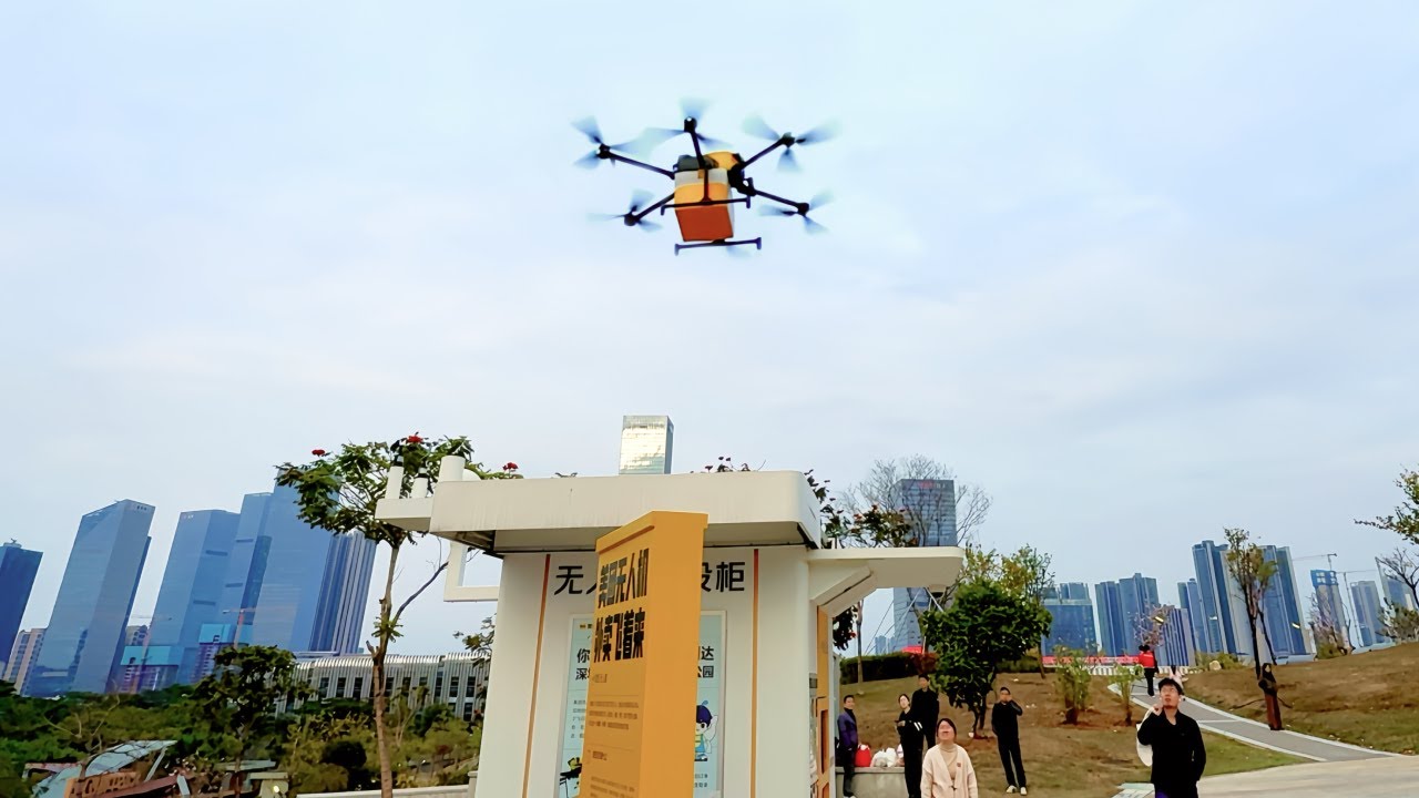 &iquest;Entrega de comida por dron? &iexcl;Solo en China! 🇨🇳