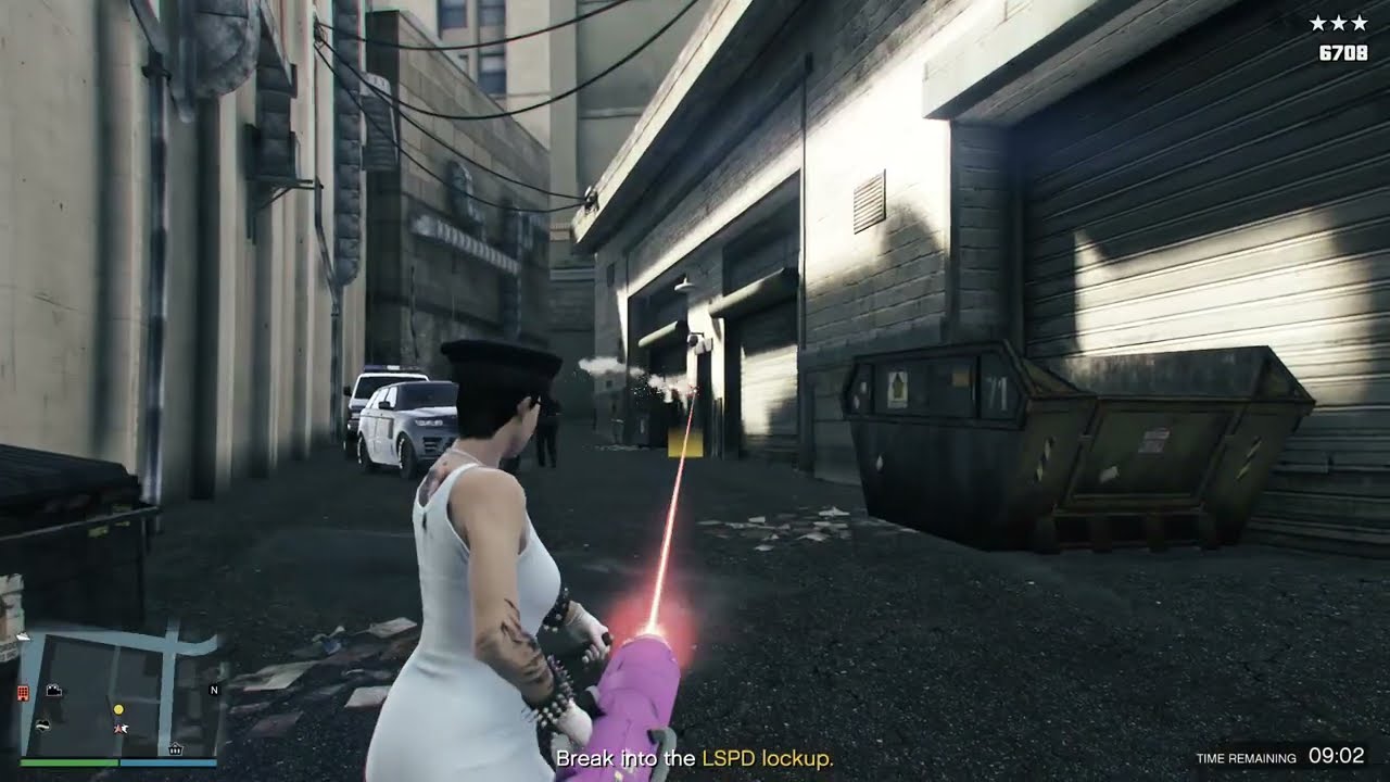 GTA V Salvage Yard Robbery, The GangBanger Robbery, Disrupt Equipment