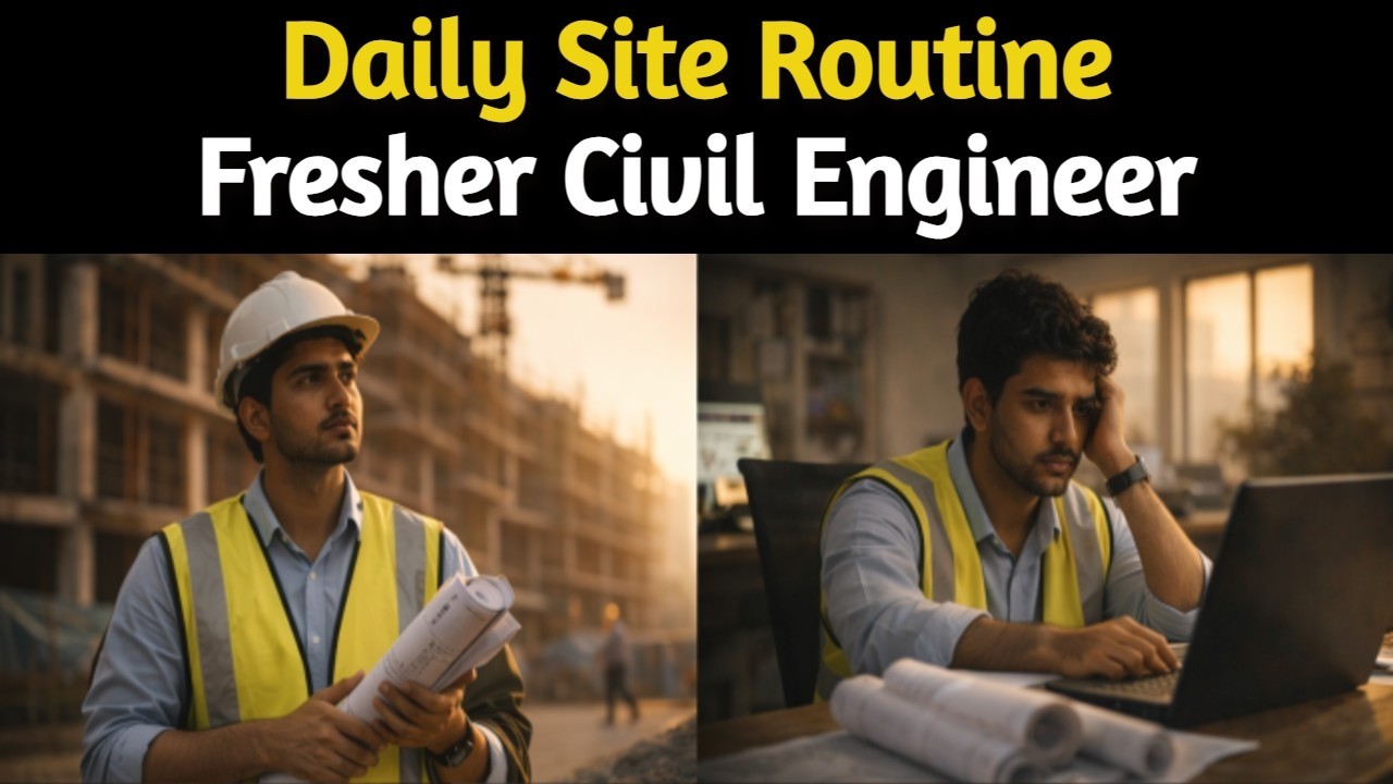 Daily Routine of a Fresher Civil Engineer | Career Set Karne Ka Real Roadmap