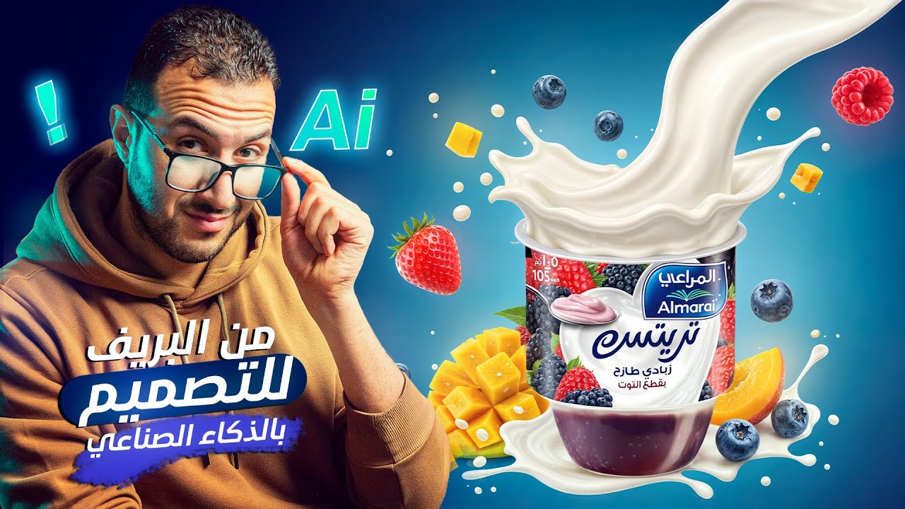 3- عشر دقايق وخلصت؟ من البريف للتصميم النهائي بال Ai! موقع image FX