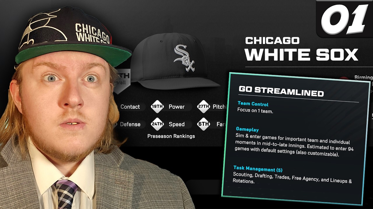 Starting the White Sox.... Streamlined Franchise? Can it Replace March to October? [Ep 1]