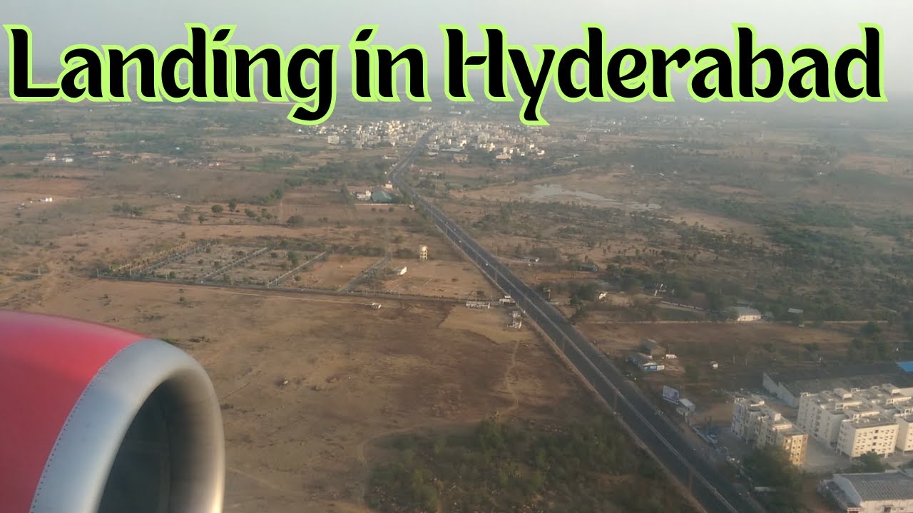 Landing in Hyderabad | RGIA | Rajiv Gandhi International Airport | Hyderabad
