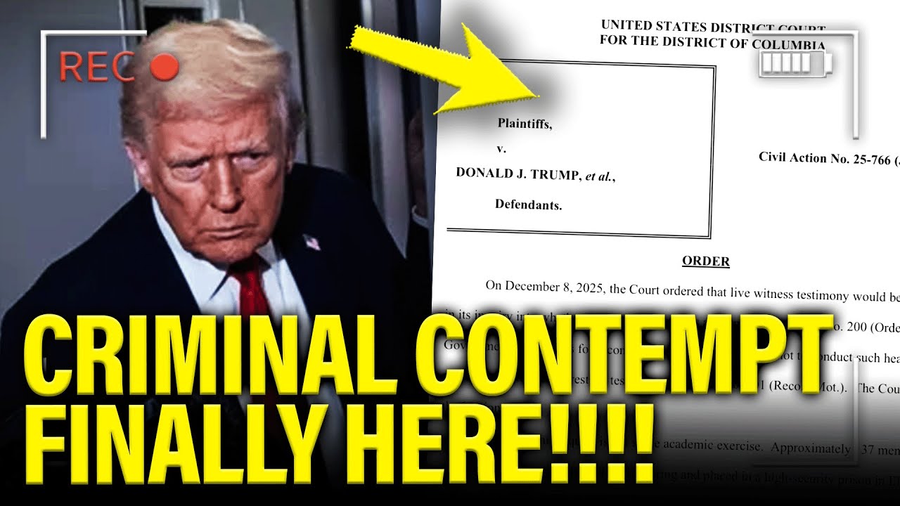 Trump STUNNED as Judge GOES FOR CONTEMPT…FINALLY!!!