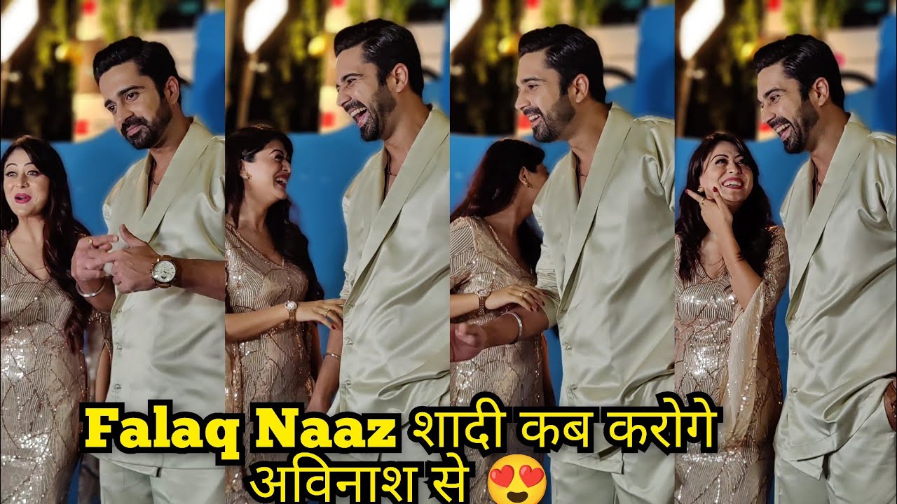 Falaq Naaz Blushing Moment With BF Avinash Sachdev they Twining Same for Biggboss Ott2 Party