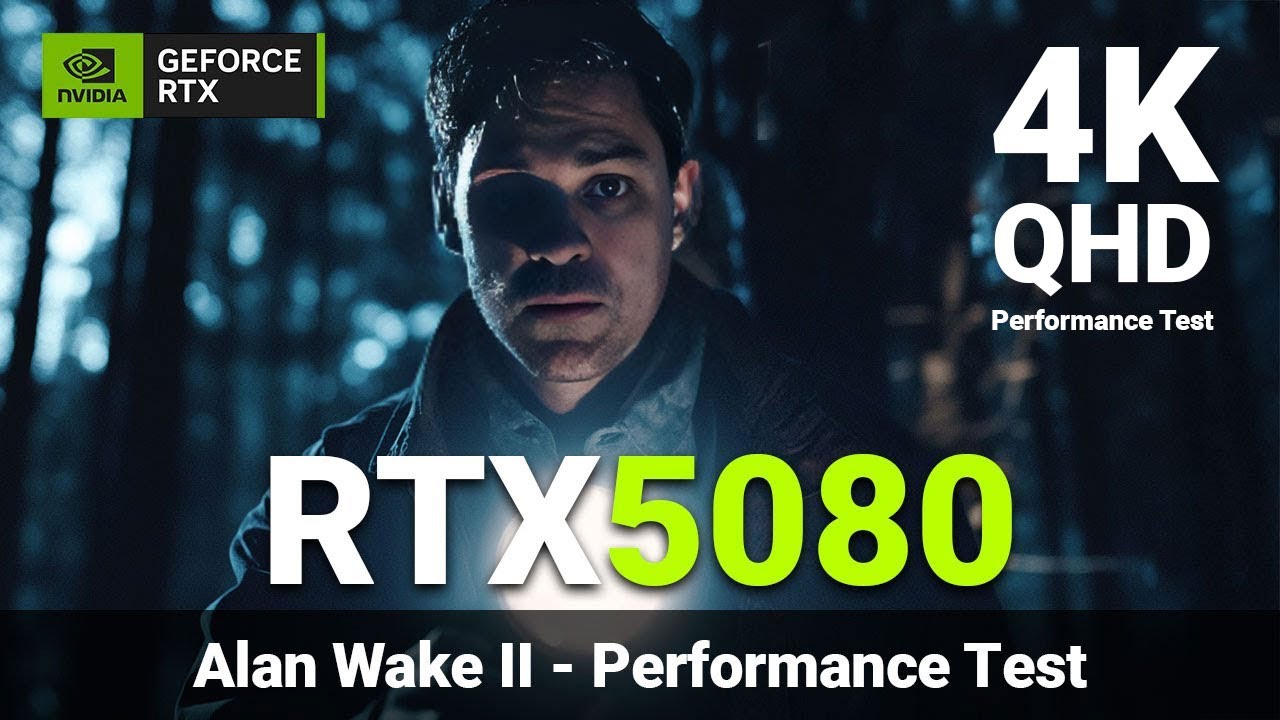Testing Alan Wake II in 4K and QHD | RTX 5080 | 2160p and 1440p Performance Benchmark
