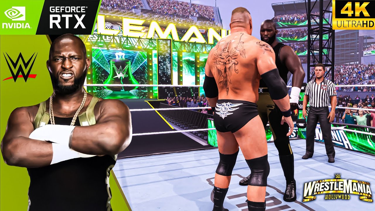 WWE 2K25 ОМОС ПРОТИВ БРОКА ЛЕСНАРА | WRESTLEMANIA XL | ЭПИЧЕСКИЙ МАТЧ | СПРАВИТСЯ ЛИ ОМОС С СЛЕДУ...