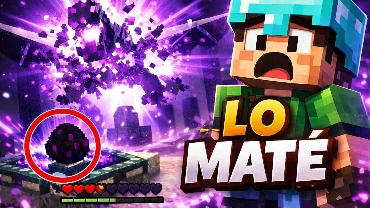 ¡POR FIN MATÉ AL DRAGÓN DEL END!🔥 (Casi NO LO CUENTO)#21