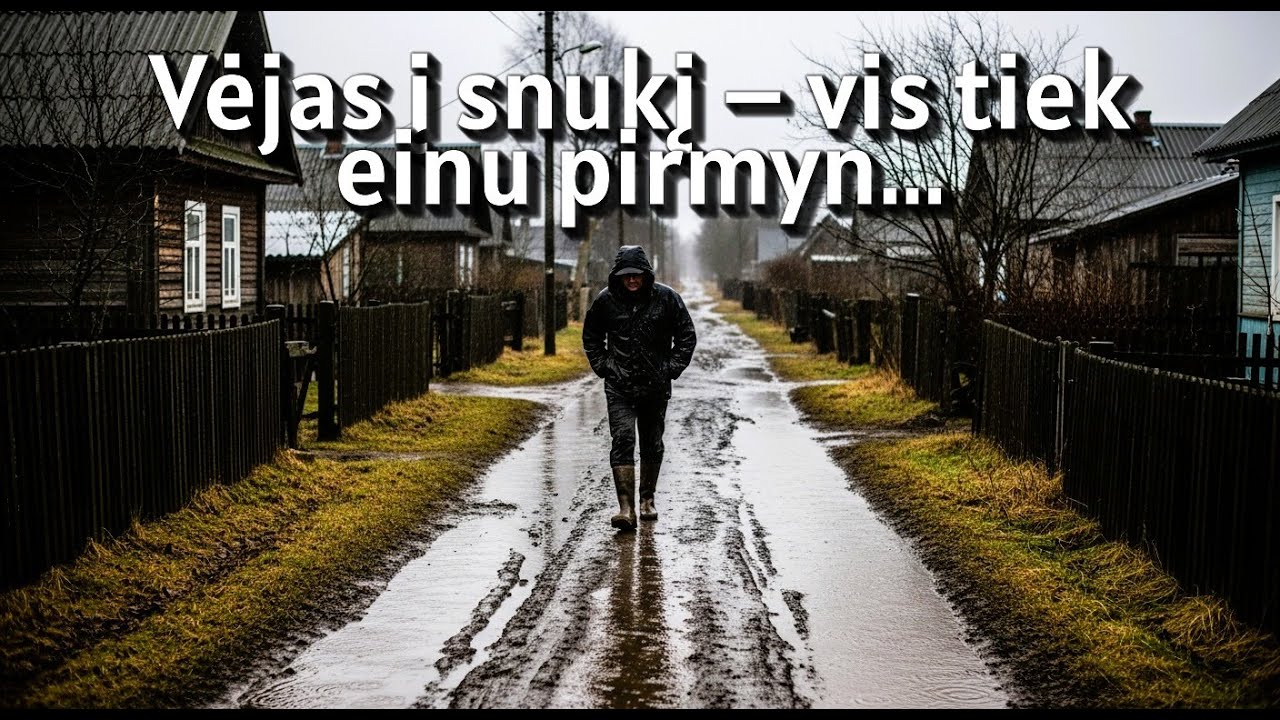 Vėjas į snukį – vis tiek einu pirmyn | Lietuviška daina apie gyvenimą ir kaimo kelią
