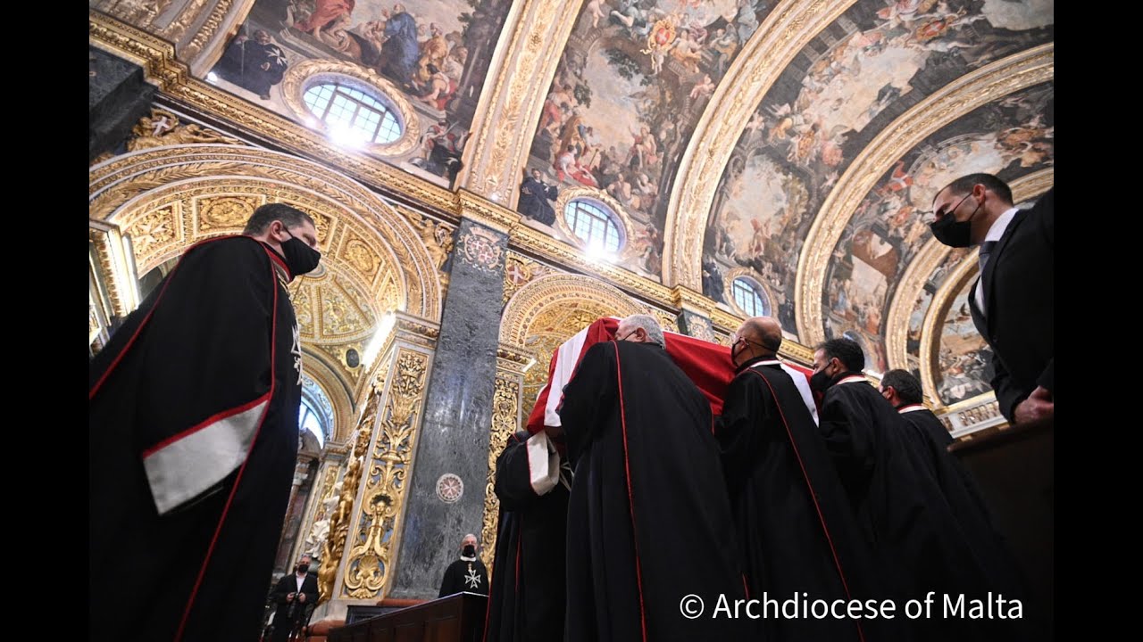 Funeral Mass of Fra' Matthew Festing - St John's Co-Cathedral, Valletta - 3 December