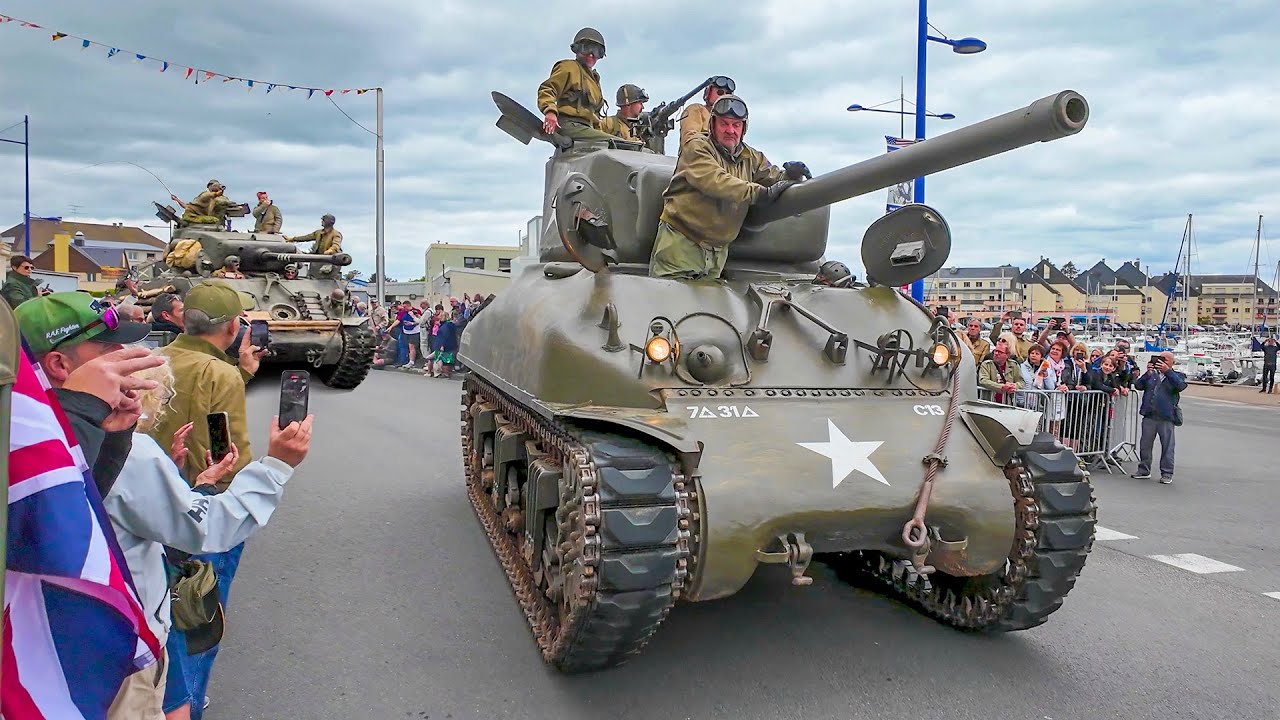 Normandië 80 jaar D-day | Deel 15 , Tanks Militaire Voertuigen, MVCG Liberty Convoy, Grandcamp-Maisy