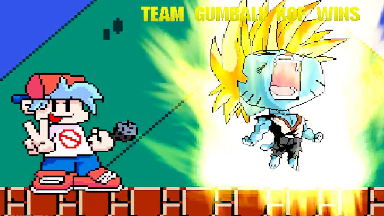 TEAM GUMBALL KOF  AND  FNF BOYFRIEND BATTLES WITH MUGENS IN SURVIVAL MODE