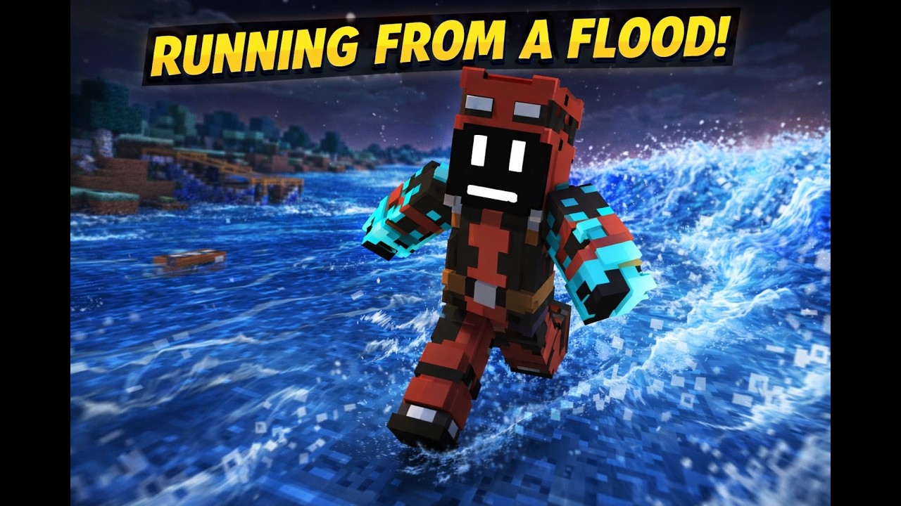 I try surviving a flood in minecraft
