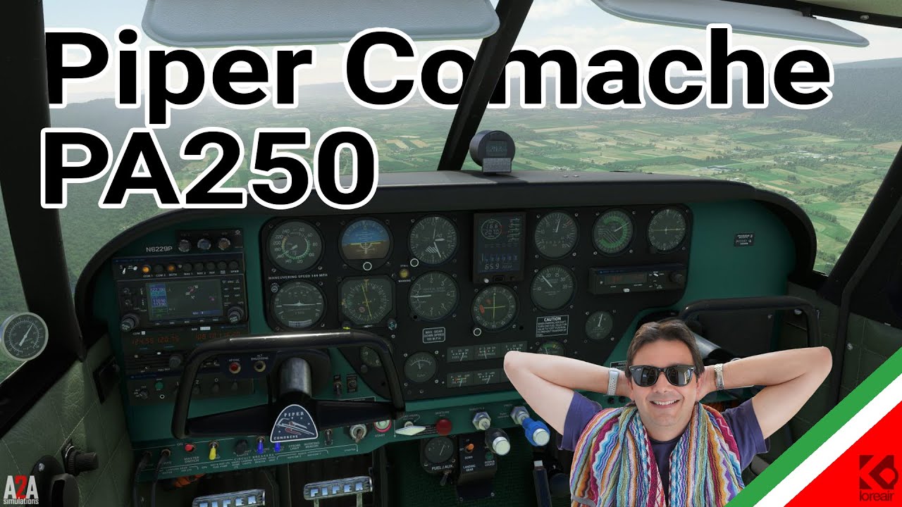 #AIRCAFE :Accu-Sim A2A Piper Comanche PA 250