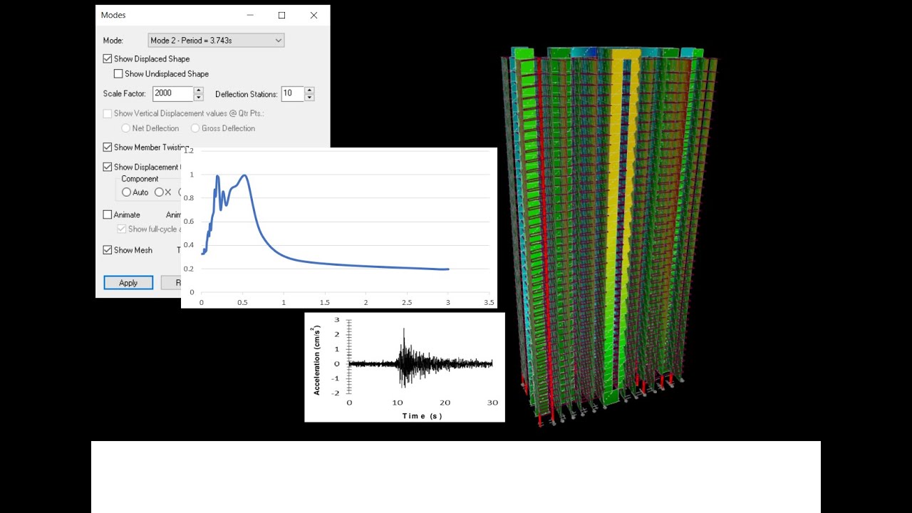 Custom  Response Spectrum input in RAM Structural System.