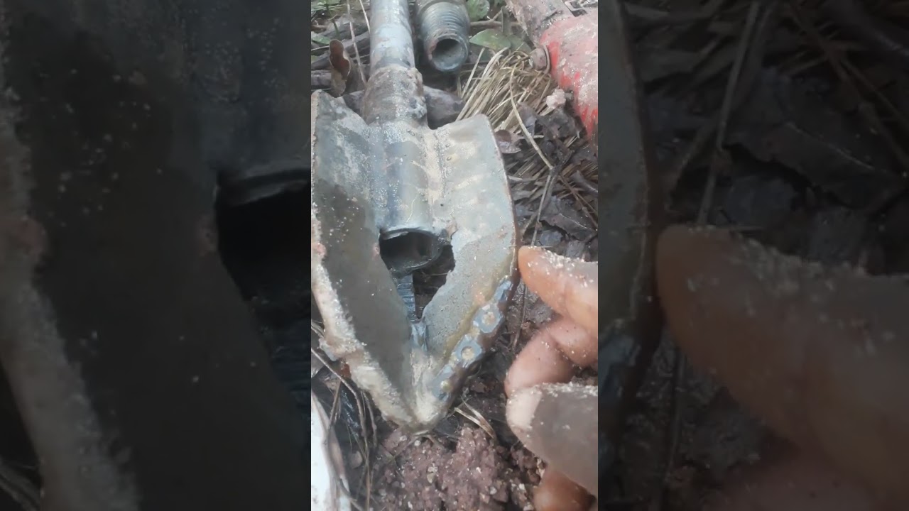 a broca não rompeu a pedra mas  deu água só estalar a bomba agora