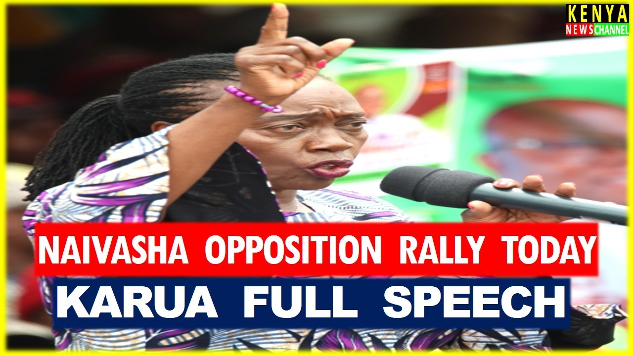THIS WOMAN! Listen how Martha Karua Lectured Ruto with Gachagua & Matiangi today in Naivasha Nakuru