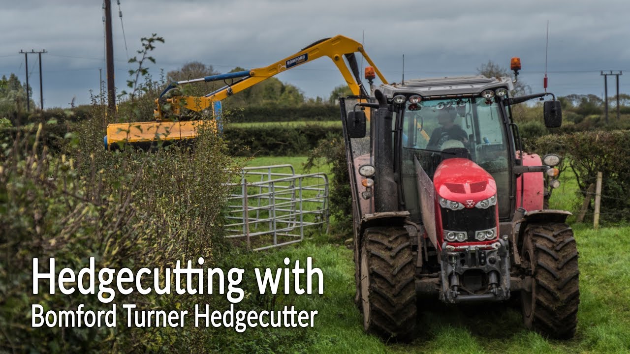 Massey Ferguson 6718 Hedgecutting with Bomford Turner Hedgecutter