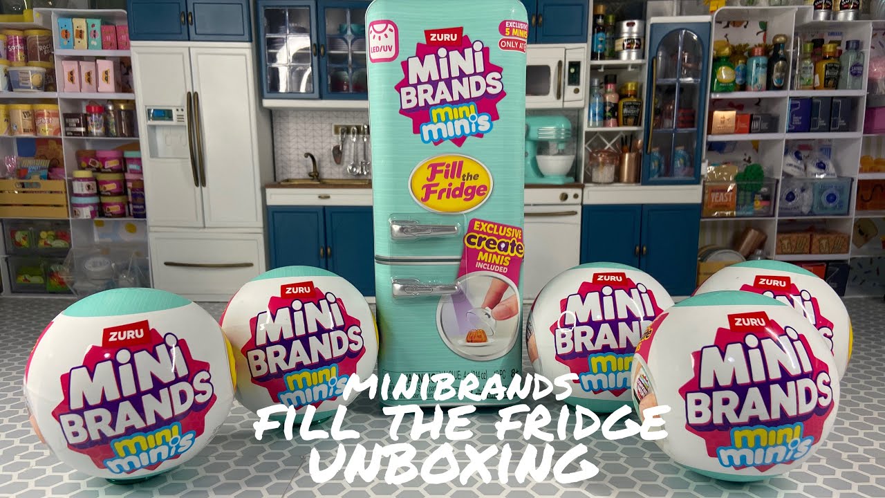 Let’s Unbox the NEW MiniBrands Fill the Fridge Refrigerator and capsules!
