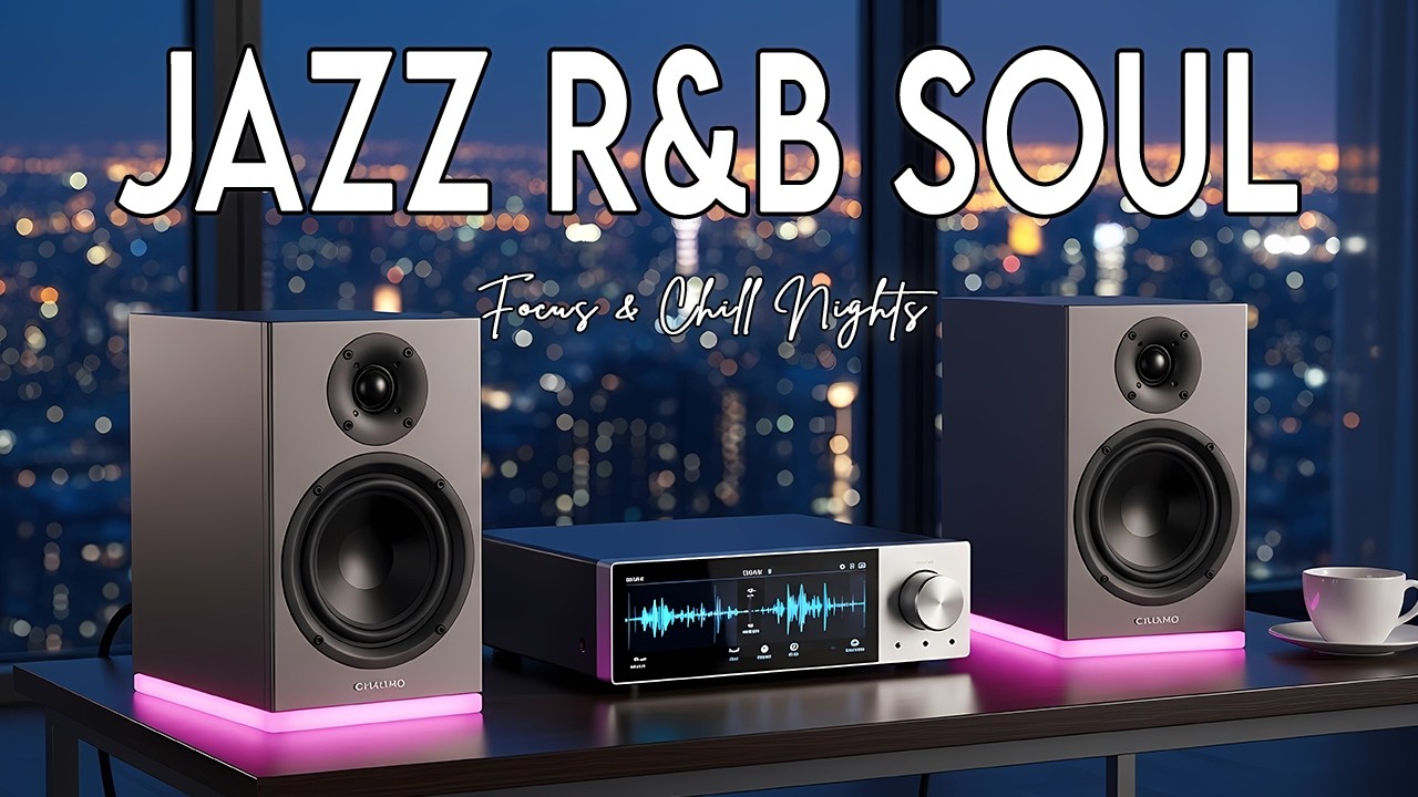 Neon Soundwaves 🌆 Smooth Jazz & Soulful R&B Beats for Relaxed Focus & City Night Rhythms 🎧