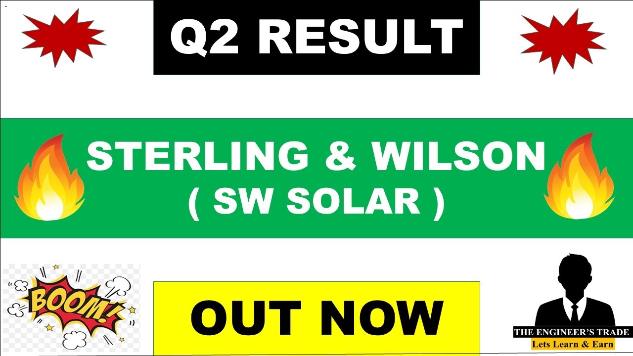 SW solar Q2 Results 2024 | SW Solar Result | SW solar share latest news | sterling and Wilson share